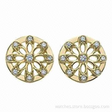 Earrings with Plating, Unique Design, Made of Metal, Prom Jewelry, OEM/ODM Orders Welcomed